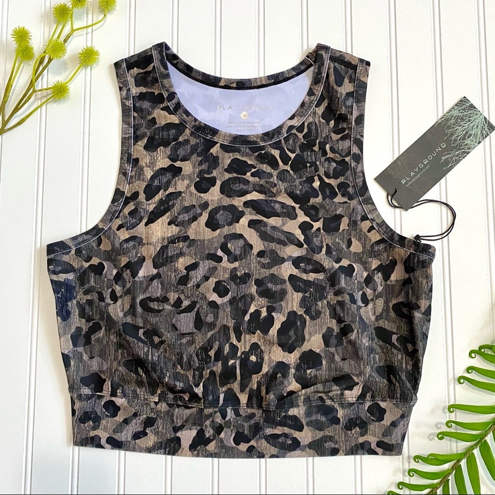 Playground Luxury Activewear Uptown Skin Tank Crop